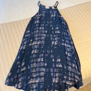 Blue tie die sundress. Size XS. Also a great swim cover up.